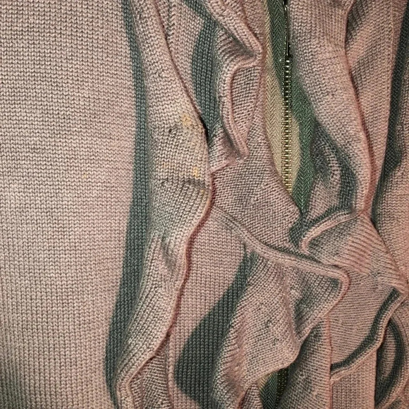 ESCIO BOUTIQUE EUC WOMENS ZIP GRAY SWEATER TOP SHIRT WINTER FALL HOLIDAY SIZE XL - Picture 6 of 6